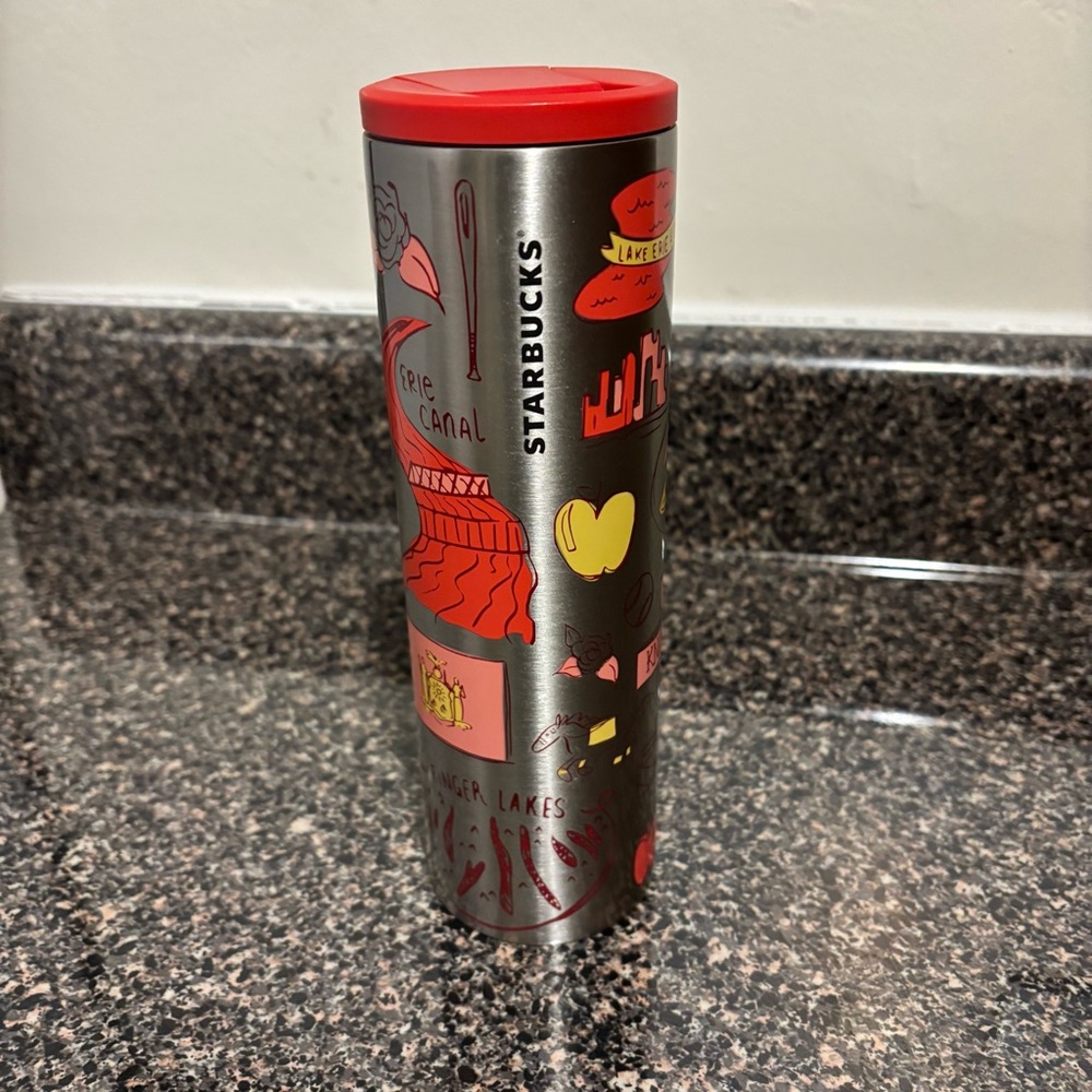 Starbucks NY State 16Oz Stainless Steel Tumbler